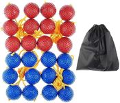 Miokun 12 Pack Ladder Balls Ladder Toss Balls Replacement with Storage Bag for Toss Match (Red Blue)