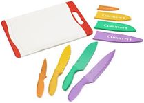 Cuisinart C55CB-9PR Advantage Color Collection 9-Piec Cutlery Set and Cutting Board, Multicolor