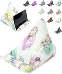 STEPHAN AND THEODORE Handmade Phone Pillow Holder - The Wedge Mobile Device Stand - Fabric Phone Stand for All iPhones, All Smartphones! 7 x 6.1 x 5.5 Inches (Dolls)