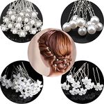 20Pcs Pearl Hair Pins Bridal Hair Pins Wedding Hair Pins Flower Hair Pins for Women Wedding Bridesmaid Hair Accessories for Women Girls, Wedding, Ball