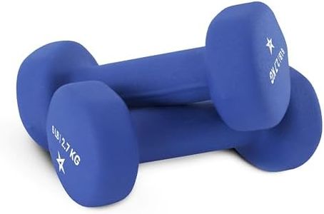 Yes4All 6 lbs Dumbbells Neoprene with Non Slip Grip – Great for Total Body Workout – Total Weight: 12 lbs (Set of 2)