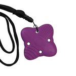 Sensory Direct Chewbuddy Super & Lanyard - Single Sensory Chew or Teething Aid | for Kids, Adults, Autism, ADHD, ASD, SPD, Oral Motor or Anxiety Needs | Purple