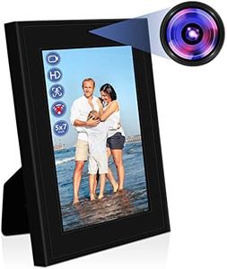 UYIKOO Caméra Espion, Mini Cachée Caméra Cadre Photo, HD 1080P Micro Caméra Surveillance Interieur avec Détection De Mouvement Enregistreur Vidéo pour Bébé Maison Animaux Bureau