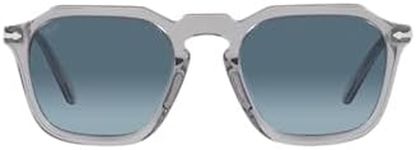 Persol Unisex's Po3292s Sunglasses, Transparent Grey/Azure Gradient Blue, 50MM