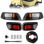 PZWLI Golf Cart Light Kit for EZGO TXT 1996-2013, Golf Cart Front and Rear Light Kit Replacement, LED Light Kit for EZGO TXT Gas&Electric