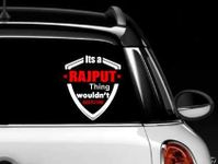 KREEPO Sticker 5_Its a Rajput Car Sticker Vinyl Decal for Car Truck Window Bumper Sticker