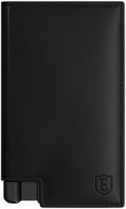 Ekster Men's Wallet PRO | RFID Blocking Parliament Leather Minimalist Wallet | Holds 14 Cards & Cash | Slim Cardholder for Men w/Push Button Designed for Quick Card Access | Black
