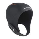 Lomo Smoothskin Neoprene Swimming Cap - Black (Small)