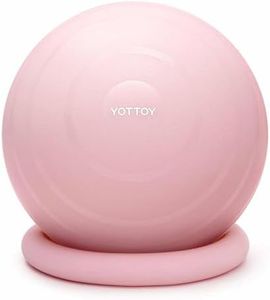 YOTTOY Exercise Ball Chair with Base,Yoga Ball Chair for Home Office Desk, Stability Ball & Fitness Ball Seat with Pump