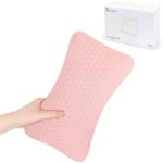 vocheer Small Pillows for Sleeping, 11"x7" Mini Travel Pillow, Tiny Pillows for Neck, Wrist, Lumbar and Knee, Pets Pillow, Cotton, Machine Washable,Pink-1PC