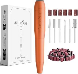 MelodySusie Pen-Shaped Portable USB Nail Drill, PC120I 20000RPM Electric Nail File with Compact Design for All Nail Care, Manicure Polishing, Shaping & Gel Removal at Home for Beginners