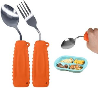 Adaptive Utensils, Weight Utensils for Tremors and Parkinson Patients, Utensil Set Spoon and Fork for Elderly