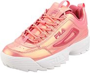 Fila Women's Disruptor II Sneaker, Ballet Dancer/Raspberry Soda/White, 5.5 UK