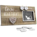 Baby Sonogram Picture Frame with Countdown Weeks - Standard 4"x3" Ultrasound Photo - Pregnancy Announcements Ideas - Gender Reveal Baby-Shower Gift - New Mom Expecting Parents to Be Keepsake Gifts