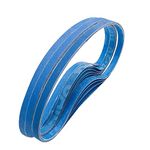 FEIHU 30 Piece Metal Sanding Belts 9X 533 mm, 5 Pieces Each (grit（60,80,100,120,240, 320) for Belt Sanders,Power File, Sharpening, Rust Removal