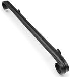 Vezek 3 Ft Wrought Iron handrail Stair Railing Grab Bar Kit Matte Black Staircase Handrails