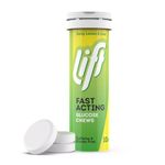 Lift | Fast-Acting Glucose Chewable Energy Tablets | Lemon & Lime | 12 Pack of 10-Tablet Tubes