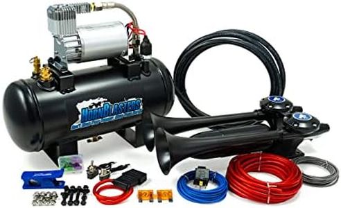 HornBlasters Super Echo Horn 1.5 Gallon Air Horn Kit - All-In-One Air System - Easy Install - Unique Sound