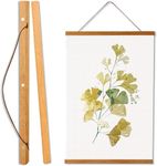 WITCOLOR Magnetic Poster Hanger Frame, Teak Magnet Poster Frame 25x19 25x36 25x38 for Kids Paintings, Photos, Maps, Scrolls, Picture, Canvas Works and Art Prints