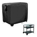 Andacar Prep Table Cover for Expert Grill Outdoor Food Prep Cart, 46inch Outdoor BBQ Cart Cover Waterproof Buffet Grill Table Cover Bar Tool Cart Cover