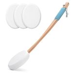 AmazerBath Lotion Applicator for Back, Device to Apply your Back with Long Handled (White), 5 Piece Set