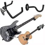 Jashem Guitar Wall Mount Acoustic Electric Classical Guitar, Ukulele, Banjo and Mandolin Wall Hanger Slat Wall Horizontal Guitar Holder Bass Stand Rack Hook