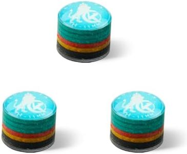 KONLLEN 9-Layer Rainbow Pool Cue Tips, 11mm or 14mm