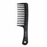 Tongtletech Wide Tooth Comb Detangling Hair Brush Wide Comb Handgrip Comb Detangler Comb Paddle Hair Comb Care Best Styling Comb for Long,Wet & Dry or Curly Hair Black