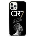 EZB Cristiano Ronaldo Themed iPhone Phone Case | Flexible Shock Absorbant Cool Phone Cover | Black and White Signature CR7 (iPhone XR)