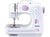 MARIG Sewing machine for beginners with 12 stitches 2 speeds double thread