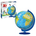 Ravensburger Children's World Globe 3D Jigsaw Puzzle for Kids age 6 Years Up - 180 Pieces - No Glue Required - Educational Gifts for Children, 26,7 x 22 x 26,7 cm