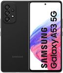 Samsung Galaxy A53 5G (128 GB) Negro - Teléfono Móvil con Pantalla de 6,5'', Smartphone Android de 6 GB de RAM, Memoria Interna Ampliable, Batería de 5000 mAh y Carga Super Rápida (Versión ES)