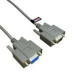 rhinocables 9 Pin Serial Extension Lead, Male to Female RS232 Cable for Computer EGA Monitor & TV Box - Computer, TV & Video Accessories (2m, 3m, 5m, 10m) (10m)