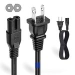 T-POWER Cable for VANKYOs Leisure, Cinemango Q5, 100, 460, 470, 3W & DR. J Professional HI-04 Portable Movie Mini Projector Power ONLY Ac Lead Cable Cord