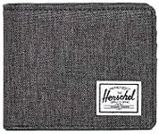 Herschel Supply Roy Coin RFID, Men's Wallet, Black Crosshatch, Taglia Unica, Casual, One Size