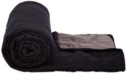 Amazon Brand - Solimo Microfibre Reversible Single Bed Comforter/Quilt/AC Blanket|Black and Grey|220 GSM