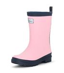 Hatley Classic Rain Boots, Pink and Navy, 10 M US Little Kid