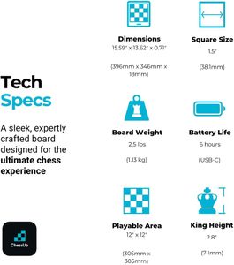 ChessUp 2 Electronic Chess Board – Interactive Smart Game Set
