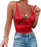 Velius Women's Sexy Deep V Neck Shi