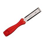 FastCap Pocket Wood Chisel with Foldable Nylon Handle for Carpentry and Woodworking - 1" Precision Tool Steel, 56-58 Rockwell Hardness - 80496, Red