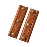 QOTSTEOS 2pcs Handbag handle covers, Luggage Handle Wrap Cover Accessories Tote PU Leather For Luggage Wrap Protector Handbag Handle Cover