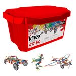 K'NEX | Creation Zone Building Set 50 Model | 417 Piece Educational Learning Kit with Storage Tub, Engineering Construction Toys for Kids 5+ | Basic Fun 16511