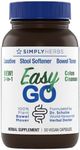 Dr. Schulze's Easy GO Bowel Mover - Formulated Gentle Laxative, Colon Toner & Stool Softener | 100% Plant Natural Bowel Cleanse - Promotes Regular & Complete Bowel Movements - 50 Count Vegan