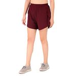 Oysters Women’s 2 in 1 Running Skirt Shorts Quick Dry Gym Athletic Workout Shorts for Women (M, Maroon)