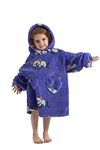 NUANHOM Wearable Blanket Hoodie for Kids Toddlers Super Warm Cozy Oversized Hooded Blanket Sweatshirt with Pocket for Little Girls Boys