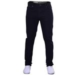 Spindle Boys Childrens Skinny Stretch Slim Fit Denim Jeans Adjustable Inner Waistband (13-14 Years, Black Skinny)