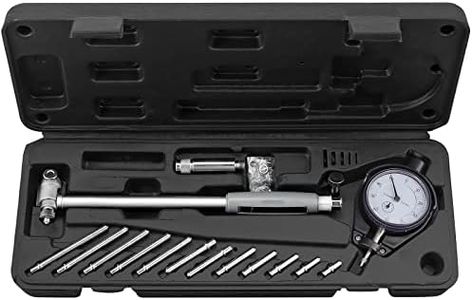 Bore Gauge Set for Cylinder Measurement, 50-160mm Range, 0.001mm Precision, 150mm Depth, 12 Piece