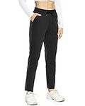 OUGES Sweatpants for Women Open Bottom Cotton Jogging with Pockets Athletic Joggers Track Pants(Black,M)