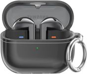 AhaStyle Clear Case for Samsung Galaxy Buds3 Pro and Galaxy Buds 3 (2024) [Anti-Yellowing] Soft TPU Protective Covers Skin Compatible with Samsung Galaxy Buds3 Series Support Wireless Charging(Black)