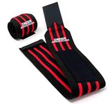 Inzer Iron Z Wrist Wraps (Pair) - Powerlifting Weightlifting CrossFit Strength Training (20 - Medium)